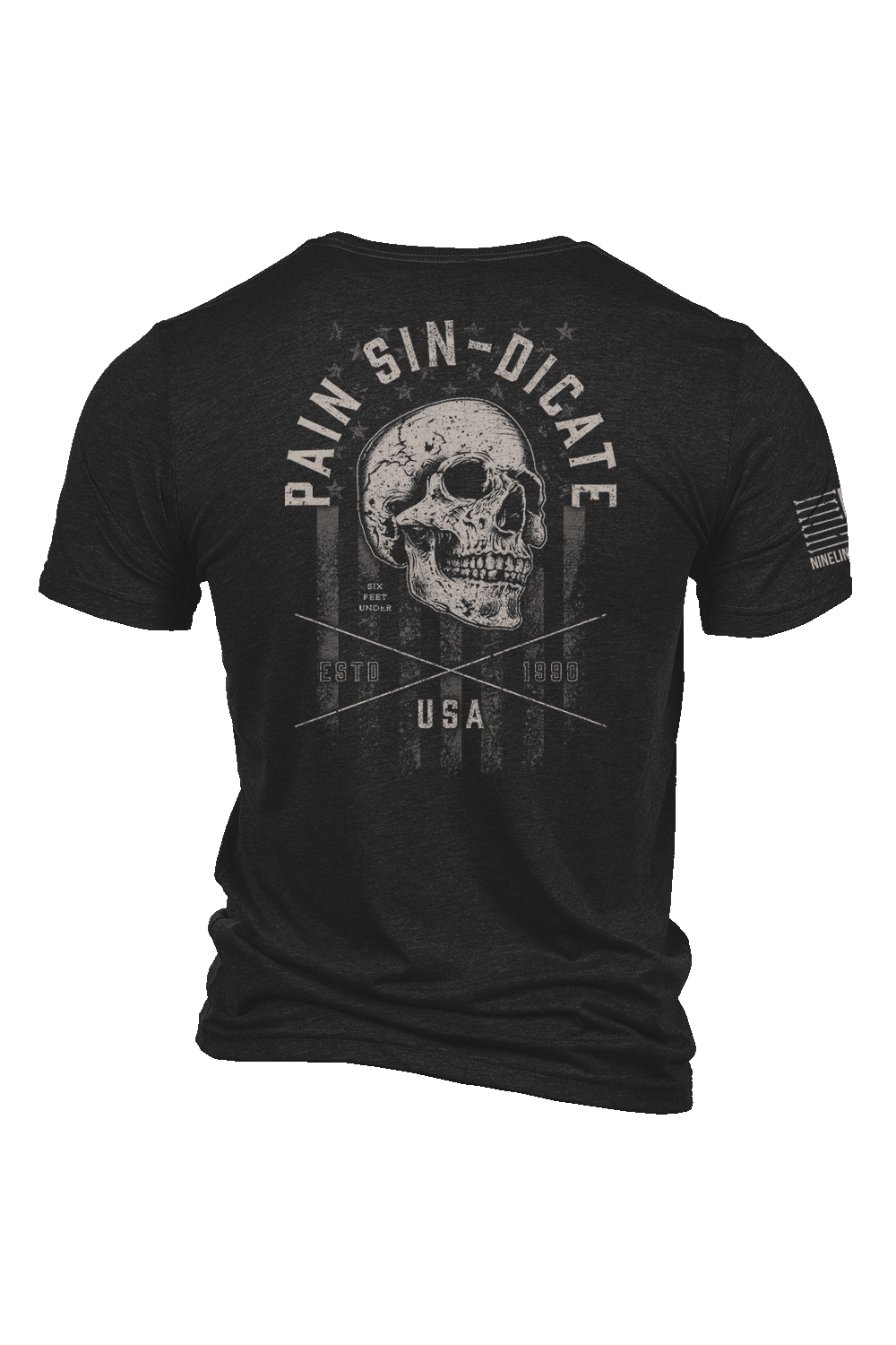 Men's Tri-Blend T-Shirt - Undertaker - Pain Sin - Nine Line Apparel