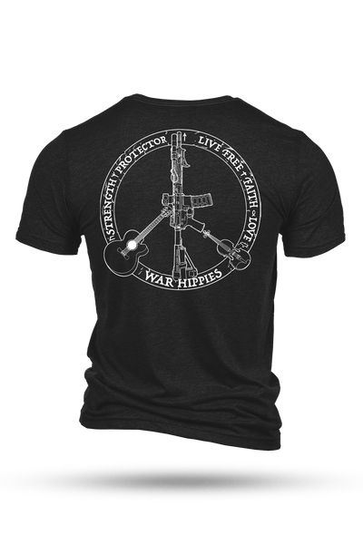 Men's Tri-Blend T-Shirt - War Hippies - Logo - Nine Line Apparel