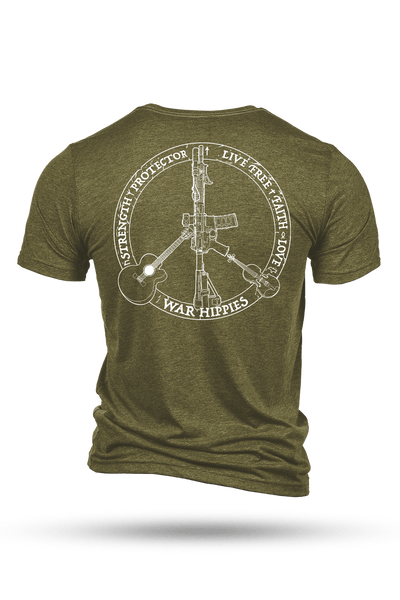 Men's Tri-Blend T-Shirt - War Hippies - Logo - Nine Line Apparel