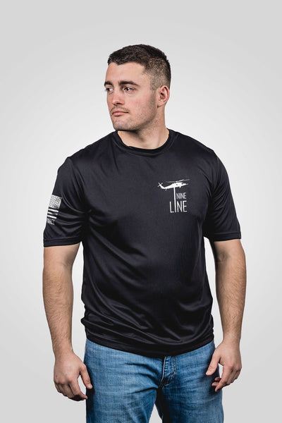 Moisture Wicking T-Shirt - Because Of The Brave - Nine Line Apparel