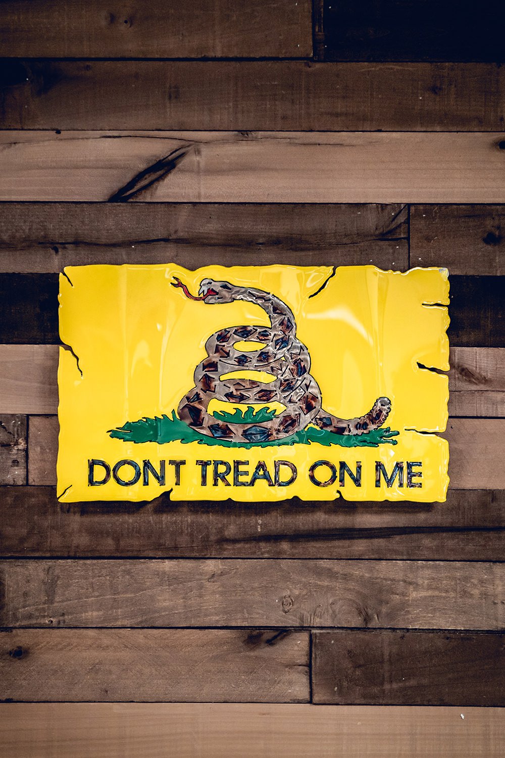 Molten Metal Sign - Don't Tread on Me - Nine Line Apparel