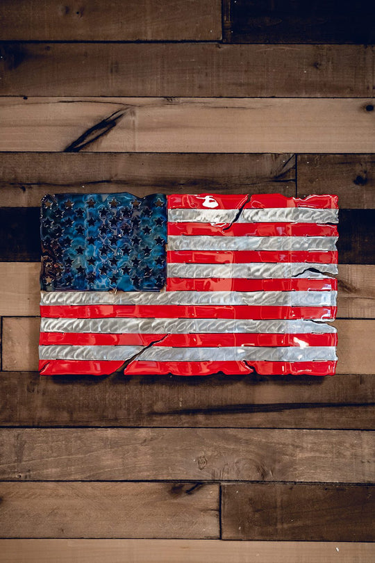 Molten Metal Sign - Stars and Stripes - Nine Line Apparel
