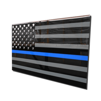 Molten Metal Sign - Thin Blue Line - Nine Line Apparel