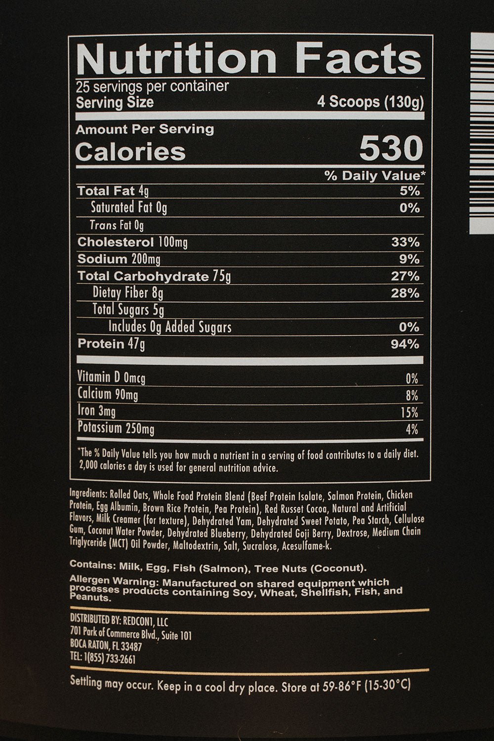 Redcon1 MRE Powder 7lbs - Fudge Brownie - Nine Line Apparel