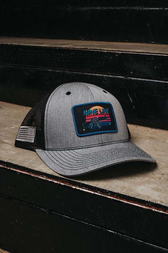 Retro AR Nine Line Patch Snapback Hat Collection - Nine Line Apparel