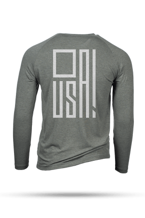 SFG Performance Tri-blend Shirt - Geometric Flag - Nine Line Apparel