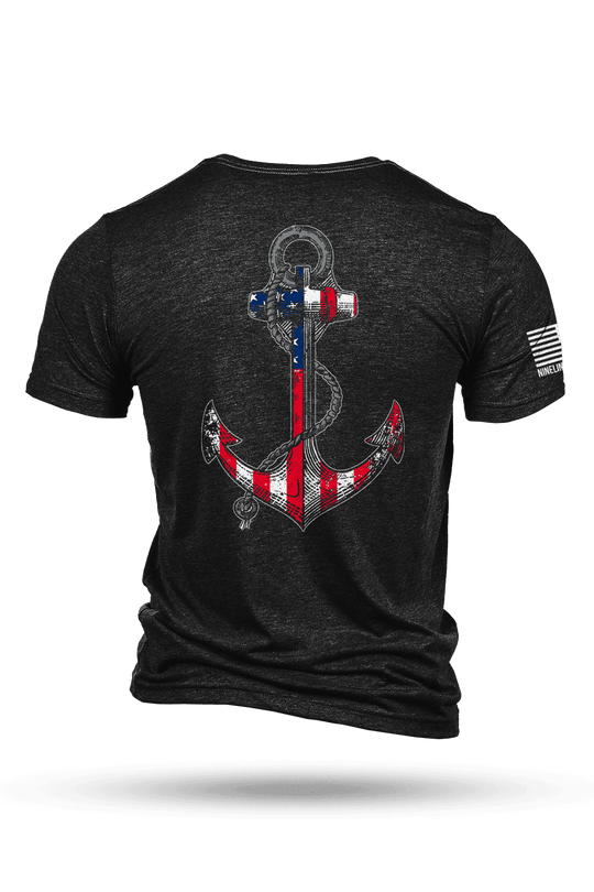 T-Shirt - Anchor Flag - Nine Line Apparel