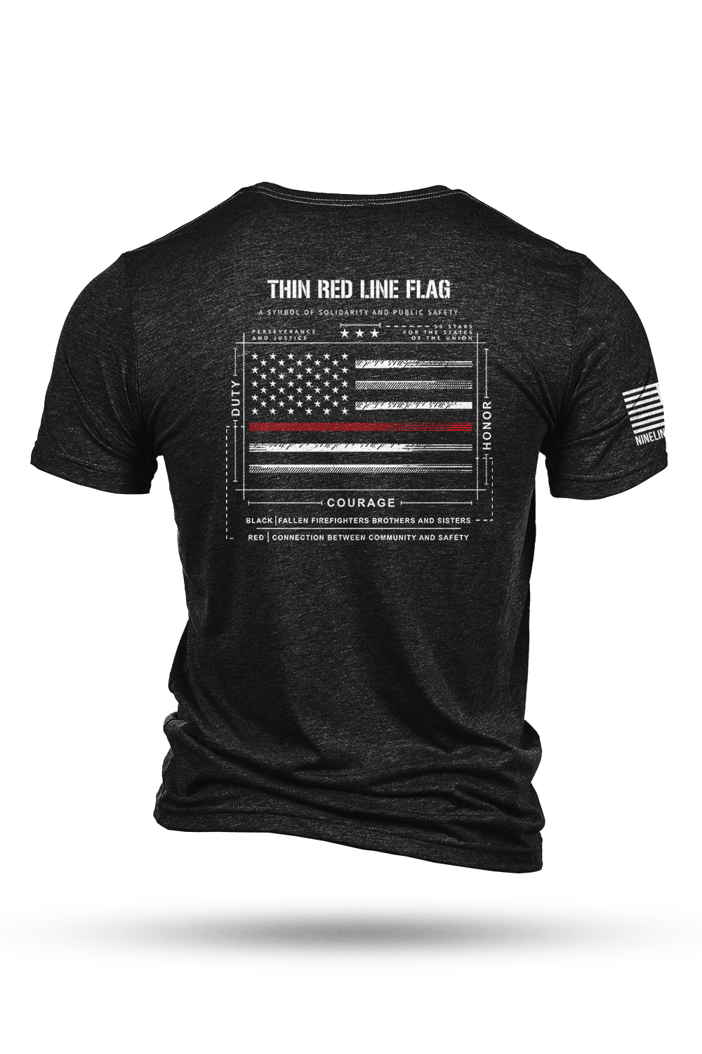 T-Shirt - TRL Flag Schematic - Nine Line Apparel