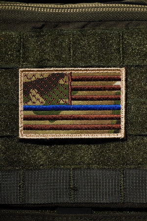 Thin Blue Line - Multicam Patch - Nine Line Apparel