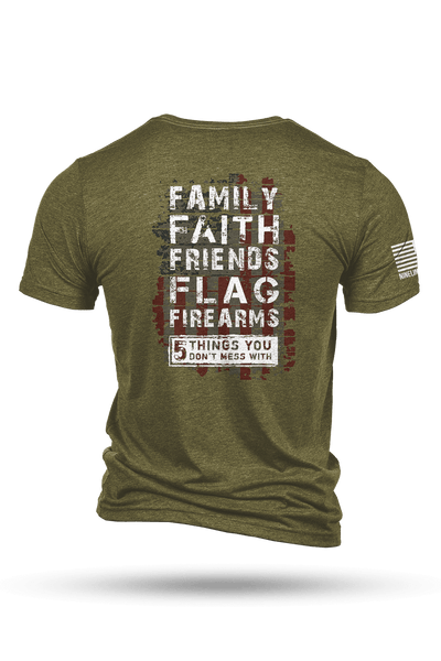 Tri-Blend T-Shirt - 5 Things - Nine Line Apparel