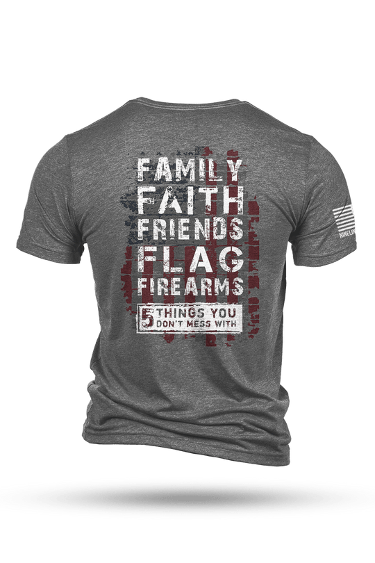 Tri-Blend T-Shirt - 5 Things - Nine Line Apparel