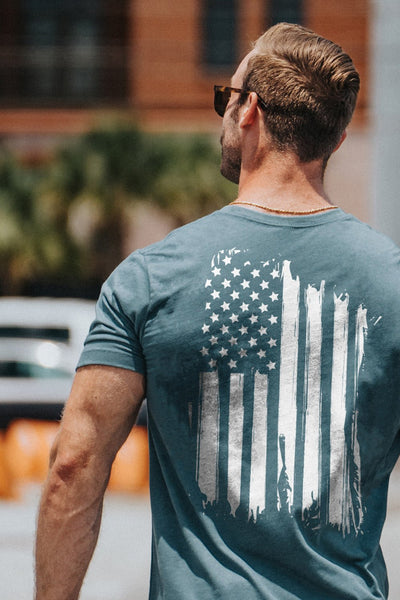 Tri-Blend T-Shirt - America - Nine Line Apparel