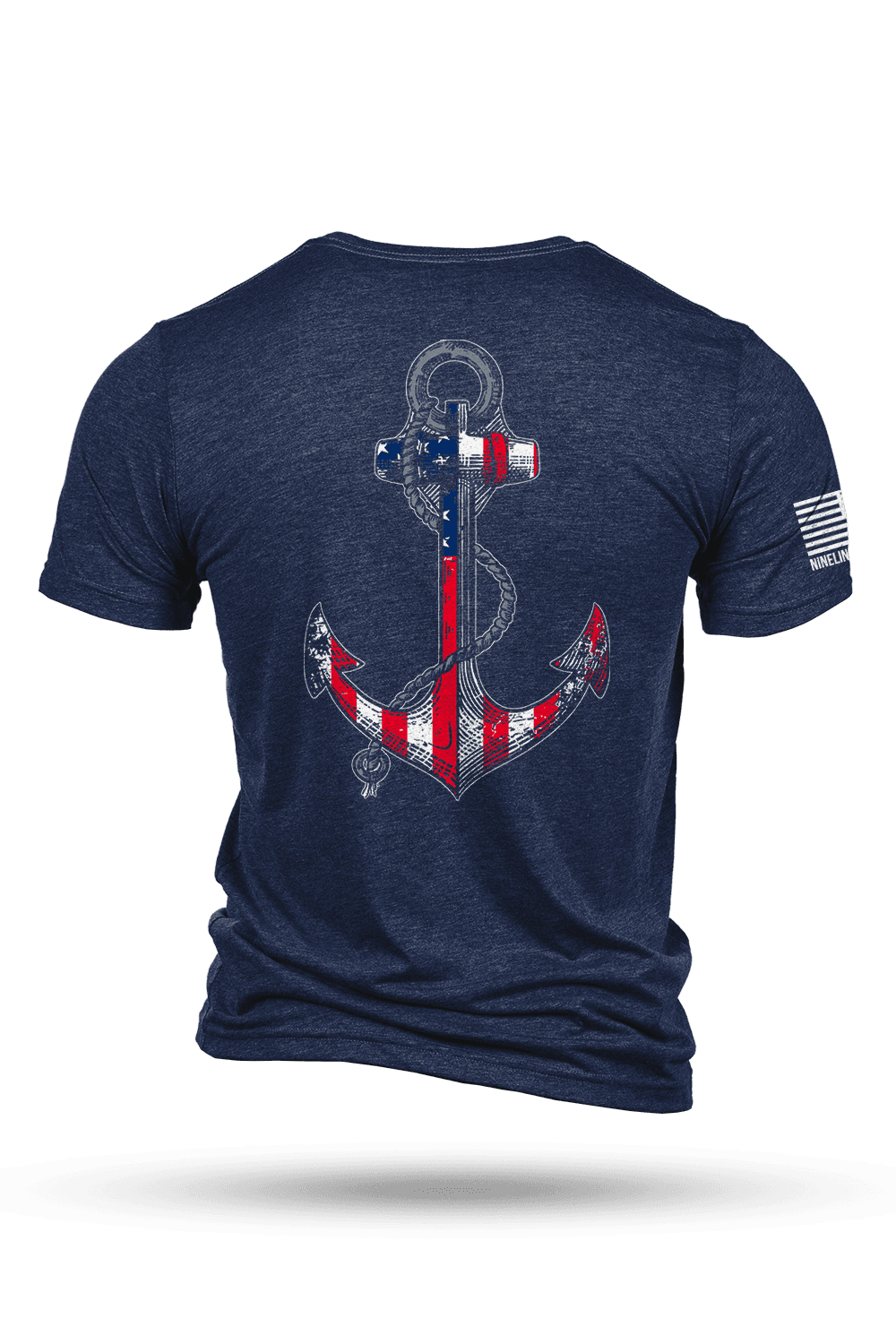 Tri-Blend T-Shirt - Anchor Flag - Nine Line Apparel