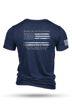 Tri-Blend T-Shirt - Thin Blue Line - Nine Line Apparel