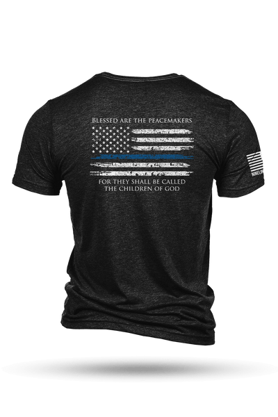 Tri-Blend T-Shirt - Thin Blue Line - Nine Line Apparel