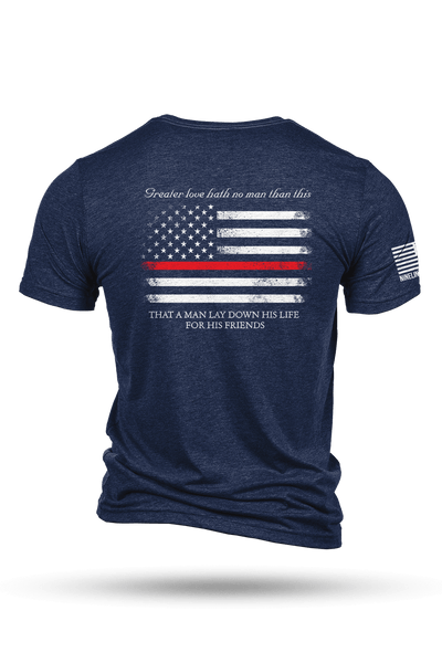 Tri-Blend T-Shirt - Thin Red Line - Nine Line Apparel