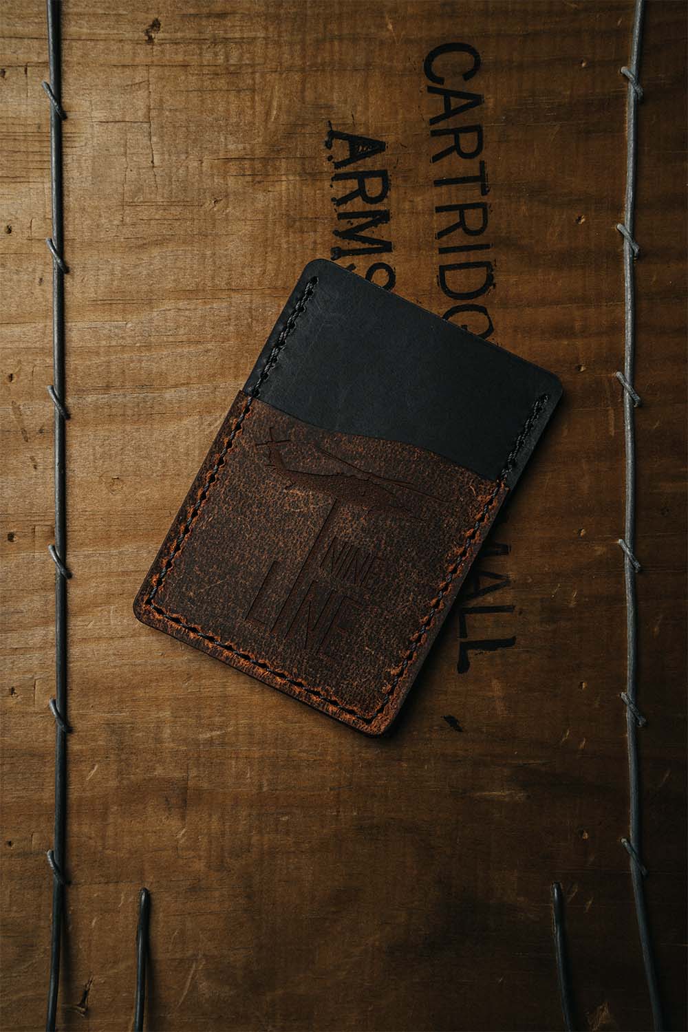 USA Made Leather Minimalist Wallet - Nine Line Apparel