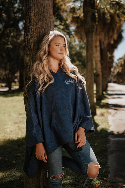 Women's Fleece Poncho - Nine Line Apparel