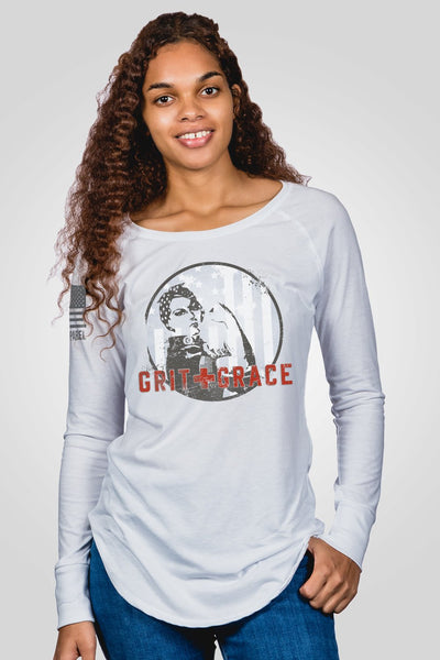 Women's Long Sleeve - Grit and Grace - Nine Line Apparel