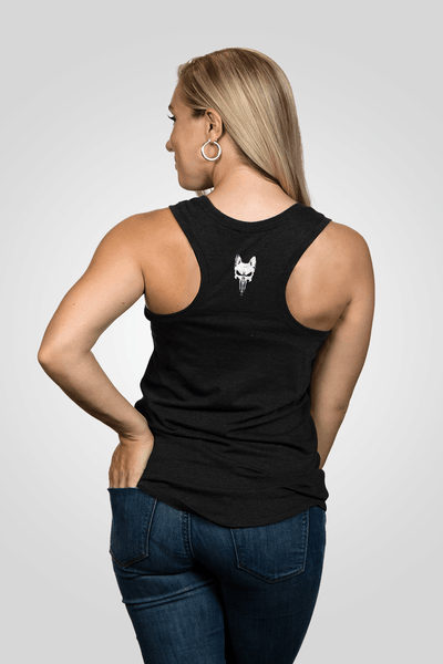 Women's Racerback Tank - Drink Coffee Pet Dogs - Nine Line Apparel