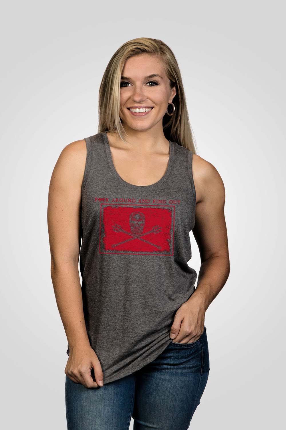 Women's Racerback Tank - FAFO - Nine Line Apparel