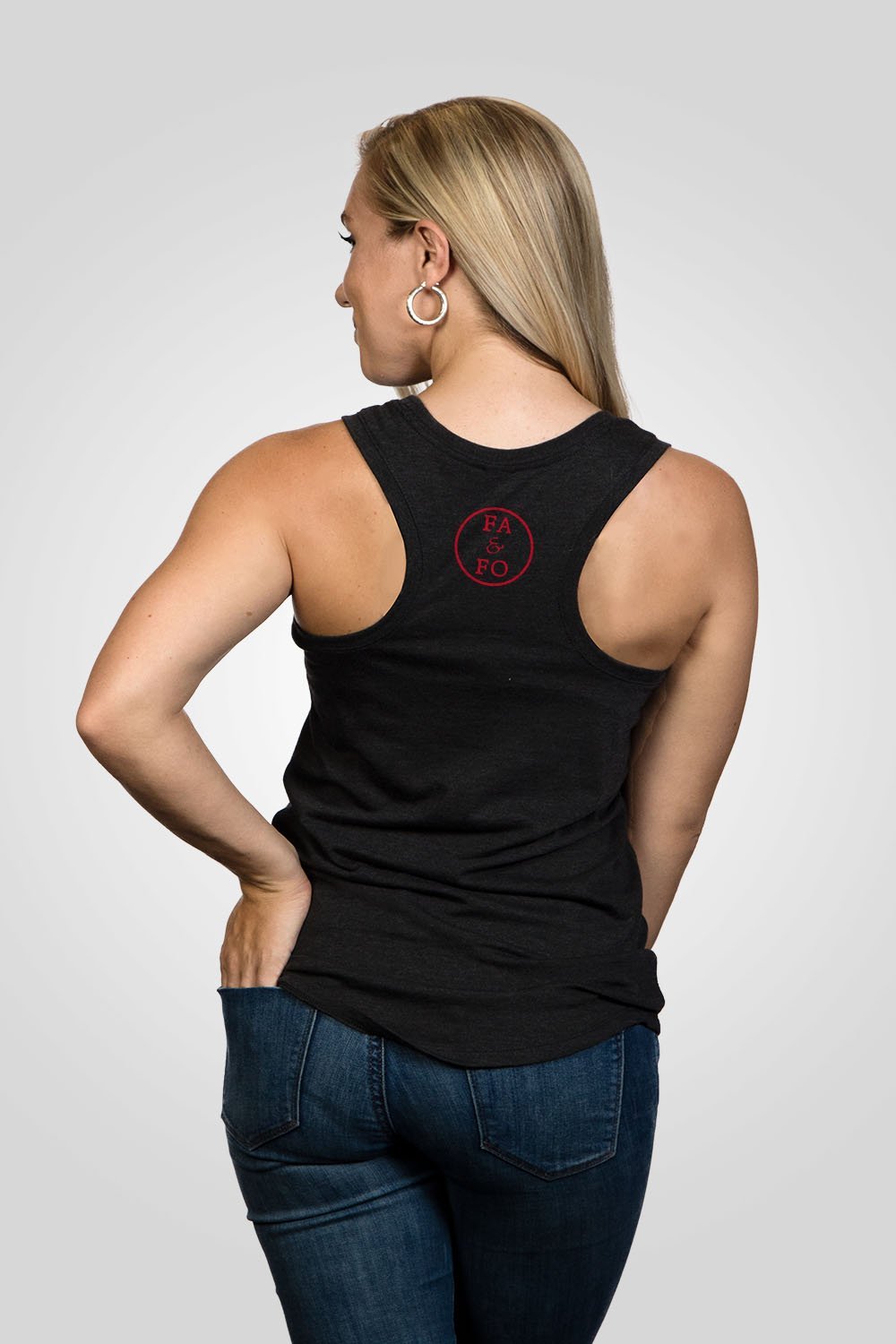 Women's Racerback Tank - FAFO - Nine Line Apparel