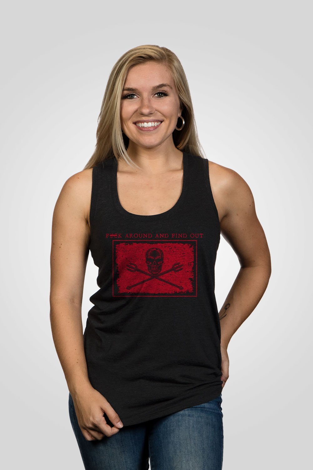 Women's Racerback Tank - FAFO - Nine Line Apparel