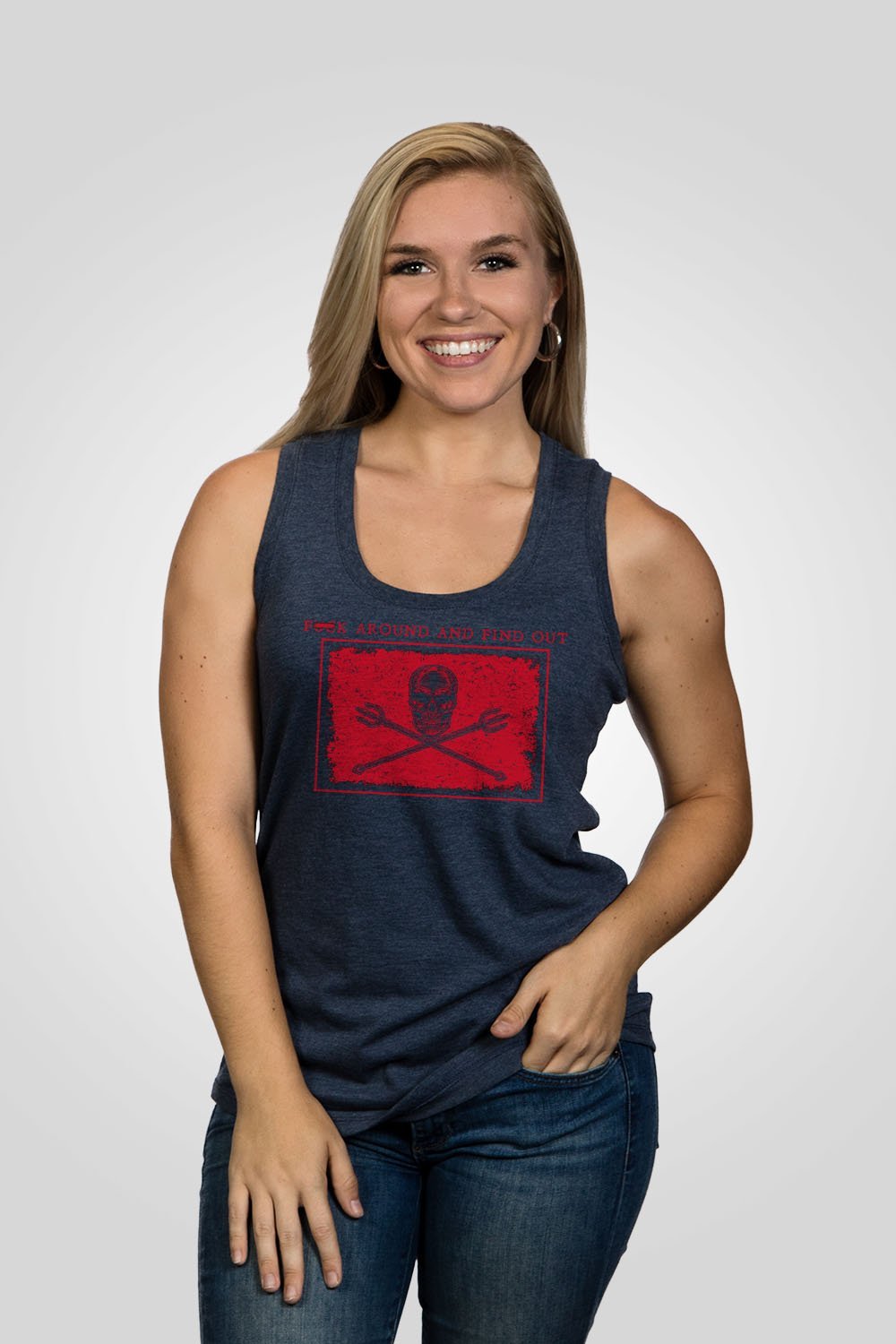 Women's Racerback Tank - FAFO - Nine Line Apparel