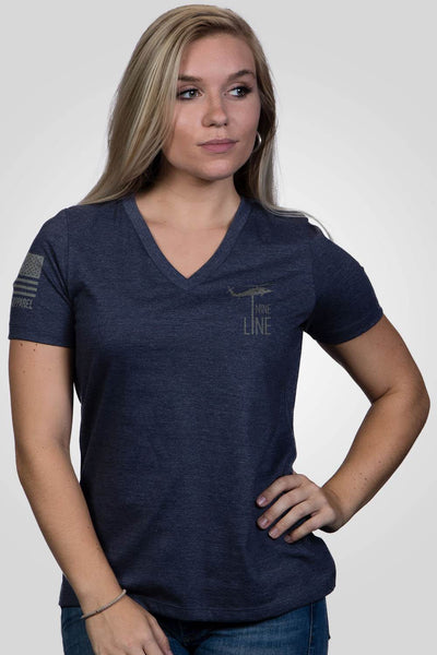 Women's Relaxed Fit V-Neck Shirt - Grit and Grace - Nine Line Apparel