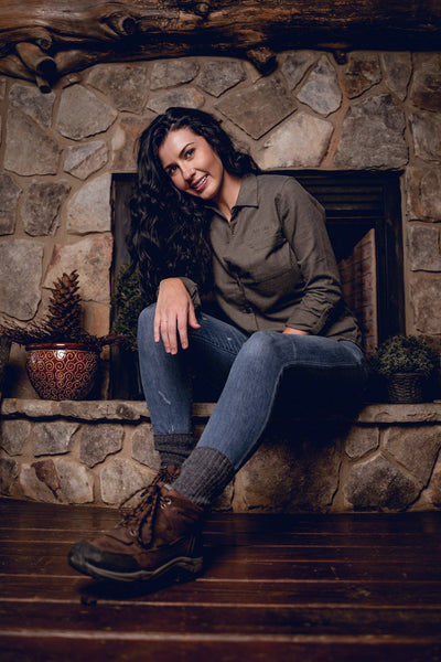 Women's Solid Flannel [ON SALE] - Nine Line Apparel