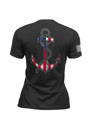 Women's T-Shirt - Anchor Flag - Nine Line Apparel