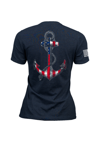 Women's T-Shirt - Anchor Flag - Nine Line Apparel