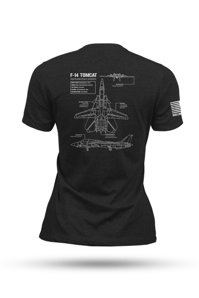 Women's T-Shirt - F-14 Tomcat Schematic - Nine Line Apparel