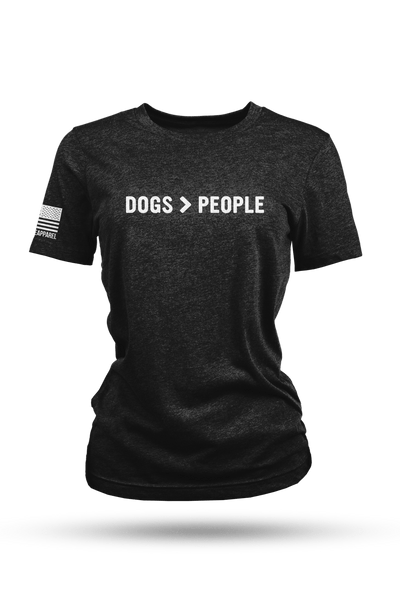 Women's Tri-Blend T-Shirt - Dogs>People - Nine Line Apparel