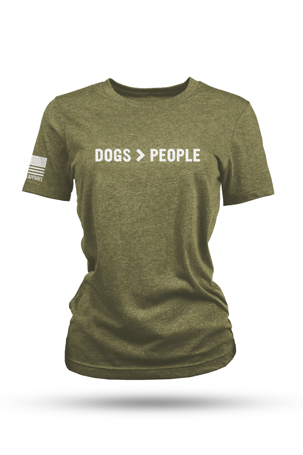 Women's Tri-Blend T-Shirt - Dogs>People - Nine Line Apparel